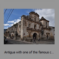 Antigua with one of the famous church ruins